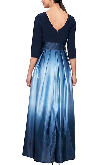 S.L. Fashions 9251111 - Ombre Charmeuse A-Line Dress Mother of the Bride Dresses