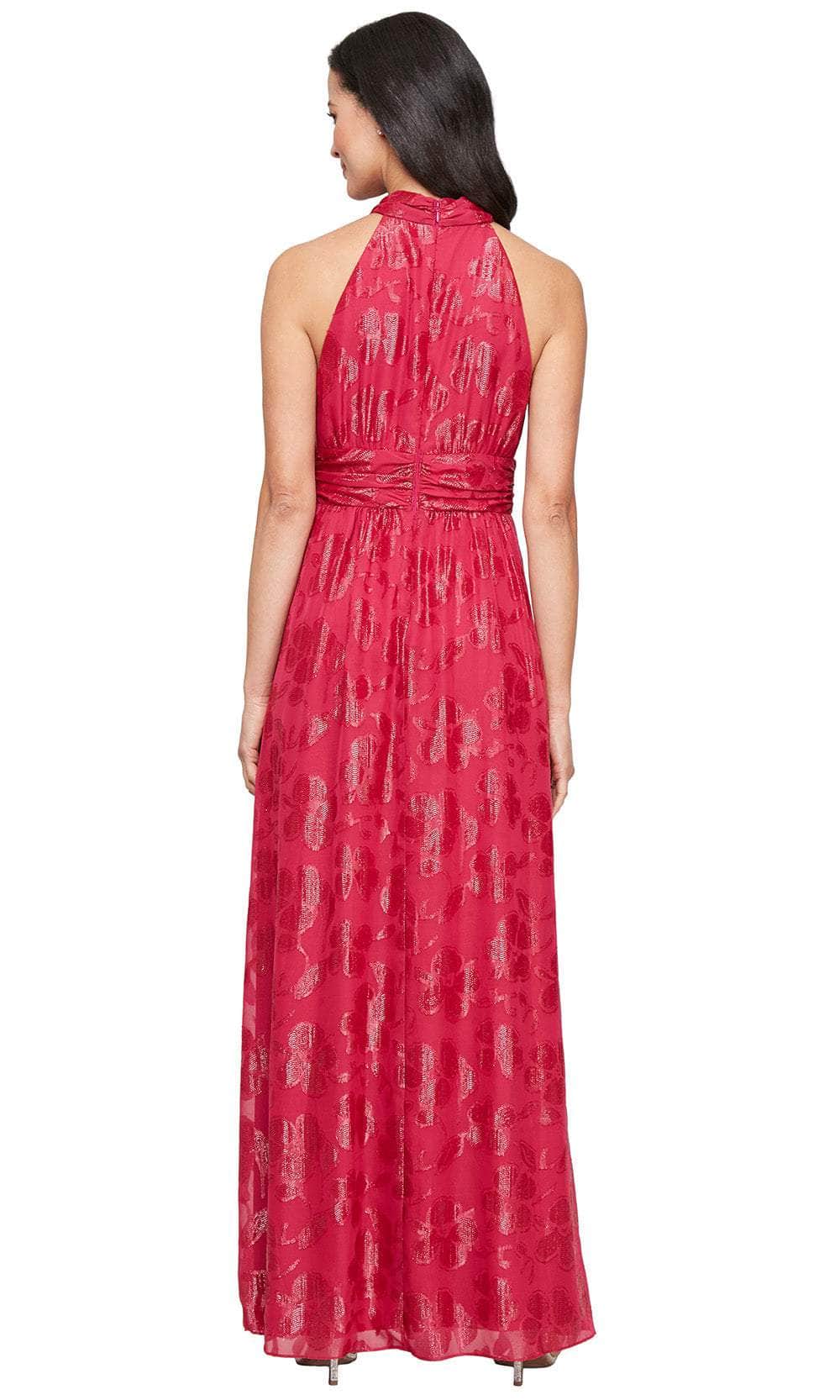 SLNY 9274119 - Sleeveless Ruched Waist Long Gown Evening Dresses