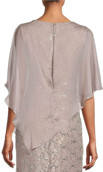 S.L. Fashions 9413121 - Sequin Capelet Evening Dress Mother of the Bride Dresses