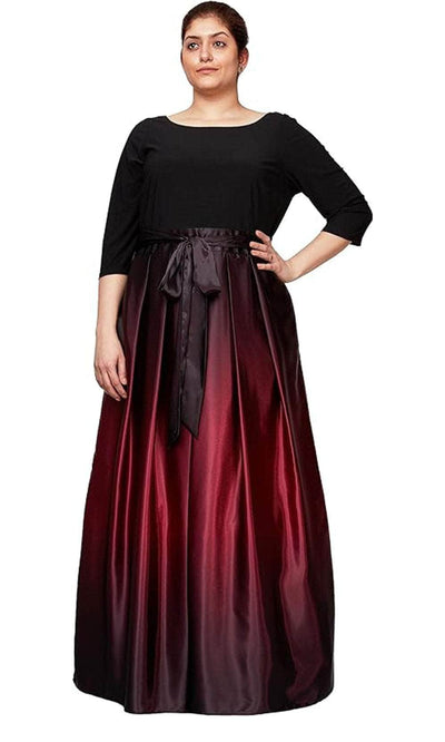 S.L. Fashions 9451111 - Quarter Sleeve A-Line Evening Dress Evening Dresses