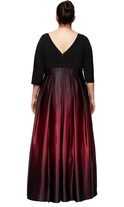 S.L. Fashions 9451111 - Quarter Sleeve A-Line Evening Dress Evening Dresses