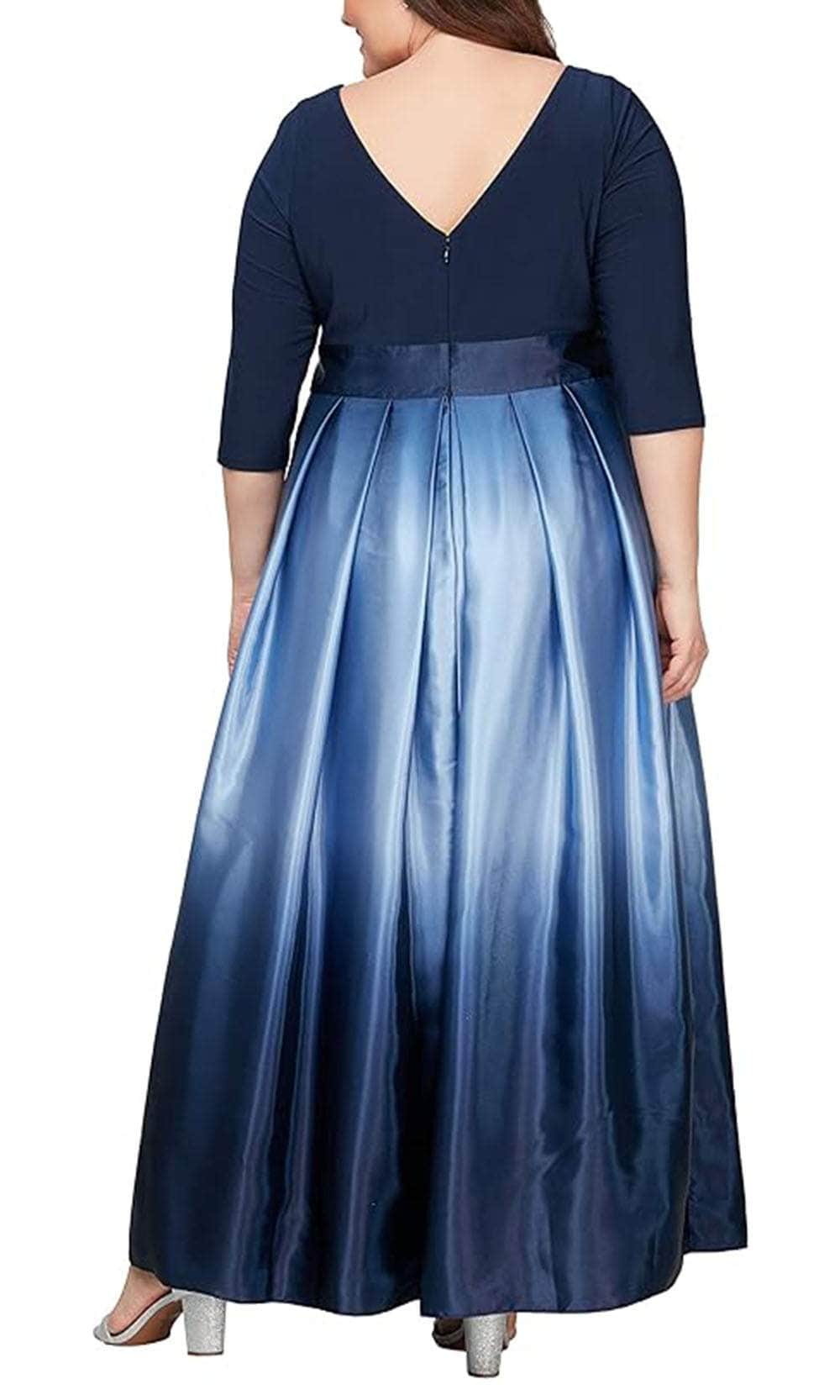 S.L. Fashions 9451111 - Quarter Sleeve A-Line Evening Dress Evening Dresses