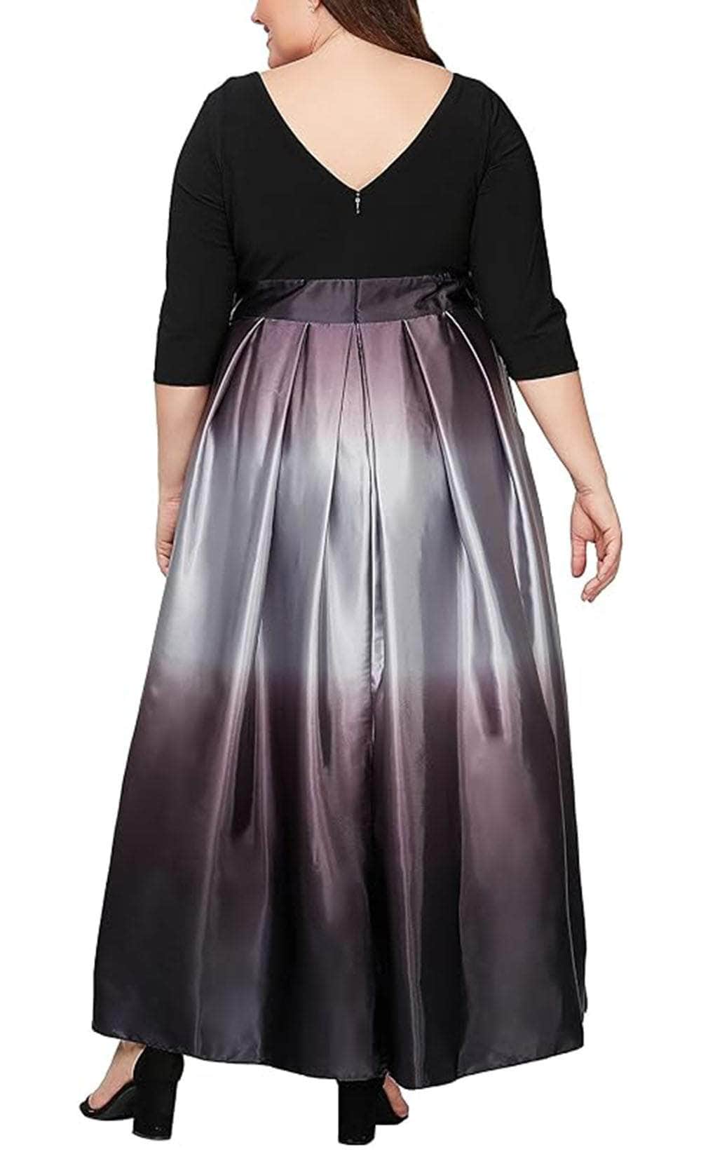 S.L. Fashions 9451111 - Quarter Sleeve A-Line Evening Dress Evening Dresses