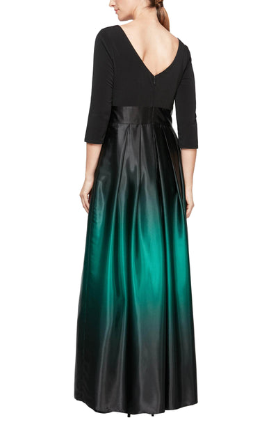 S.L. Fashions 9451111 - Quarter Sleeve A-Line Evening Dress Evening Dresses