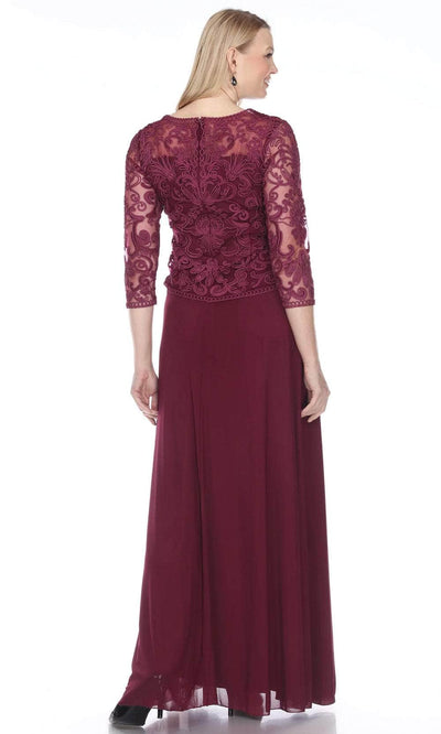 Soulmates 1901 - Soutache Lace V-Neck Long Dress Mother of the Bride Dresses