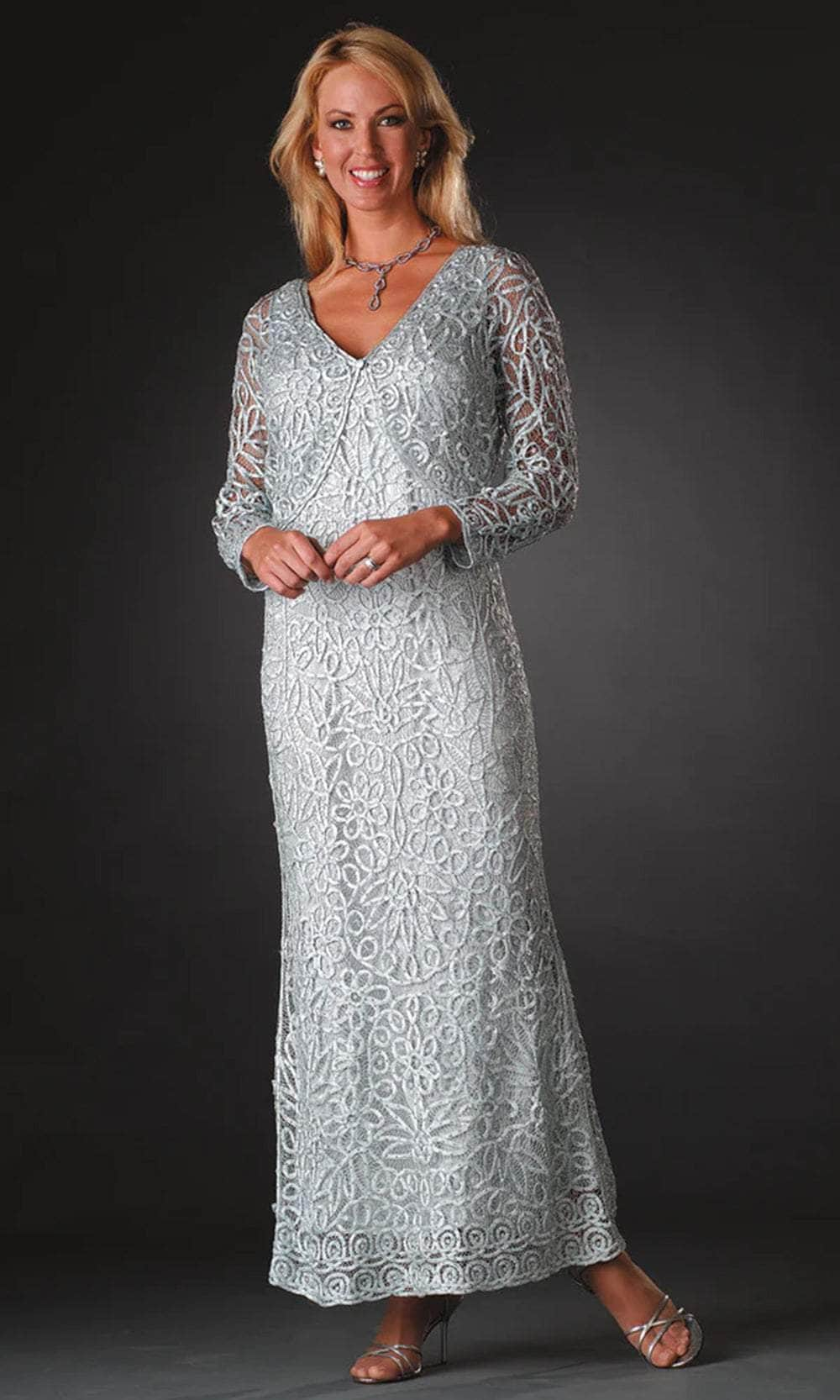 Soulmates C702 - Two Piece Illusion Lace Mother Of The Bride Dress Mother of the Bride Dresses