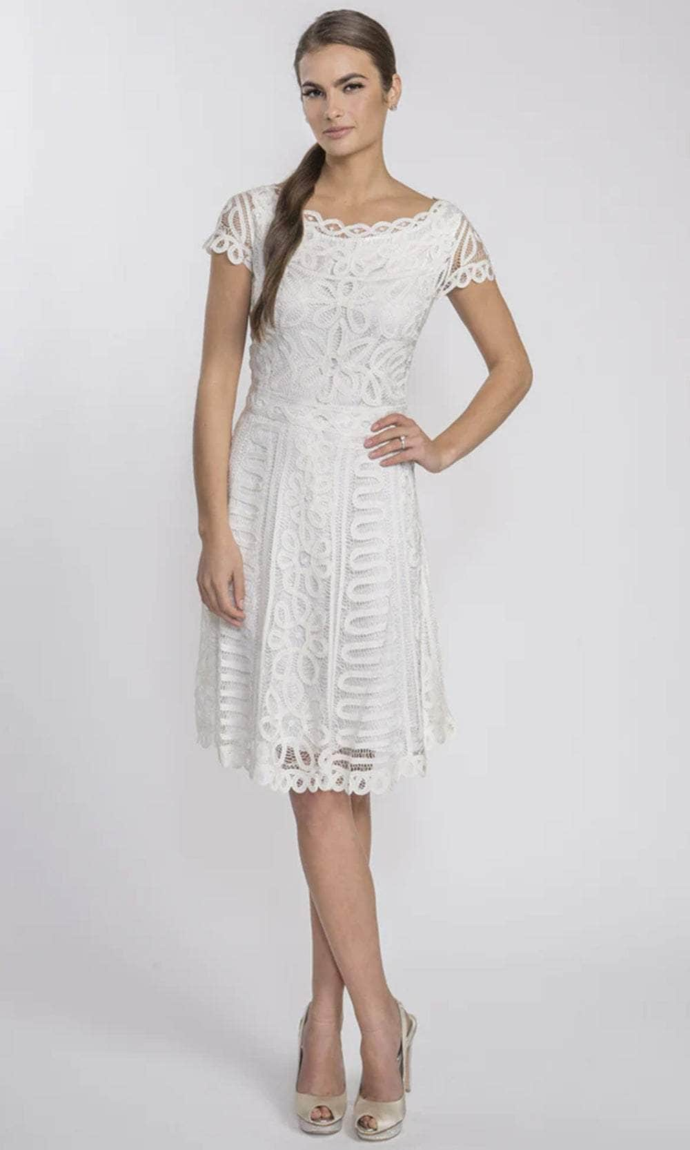 Soulmates D1319 - Hand Crochet Lace Wedding Party Bridal Shower Dress Cocktail Dresses