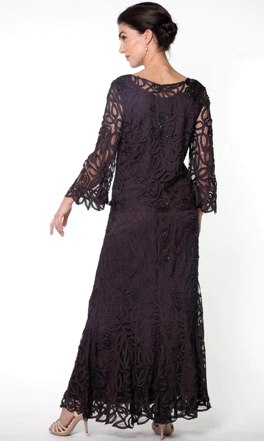 Soulmates D8785 - Bell-Sleeve Tunic Top And Skirt Mother of the Bride Dresses