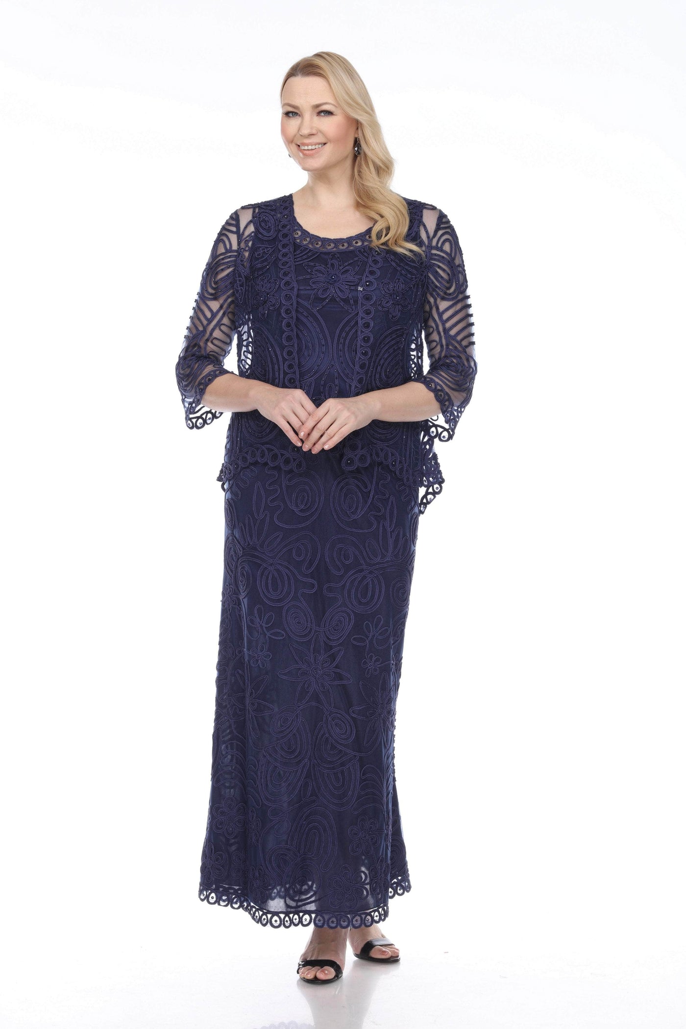 Soulmates - Soutache Lace Three Piece Skirt Set Clothing Set