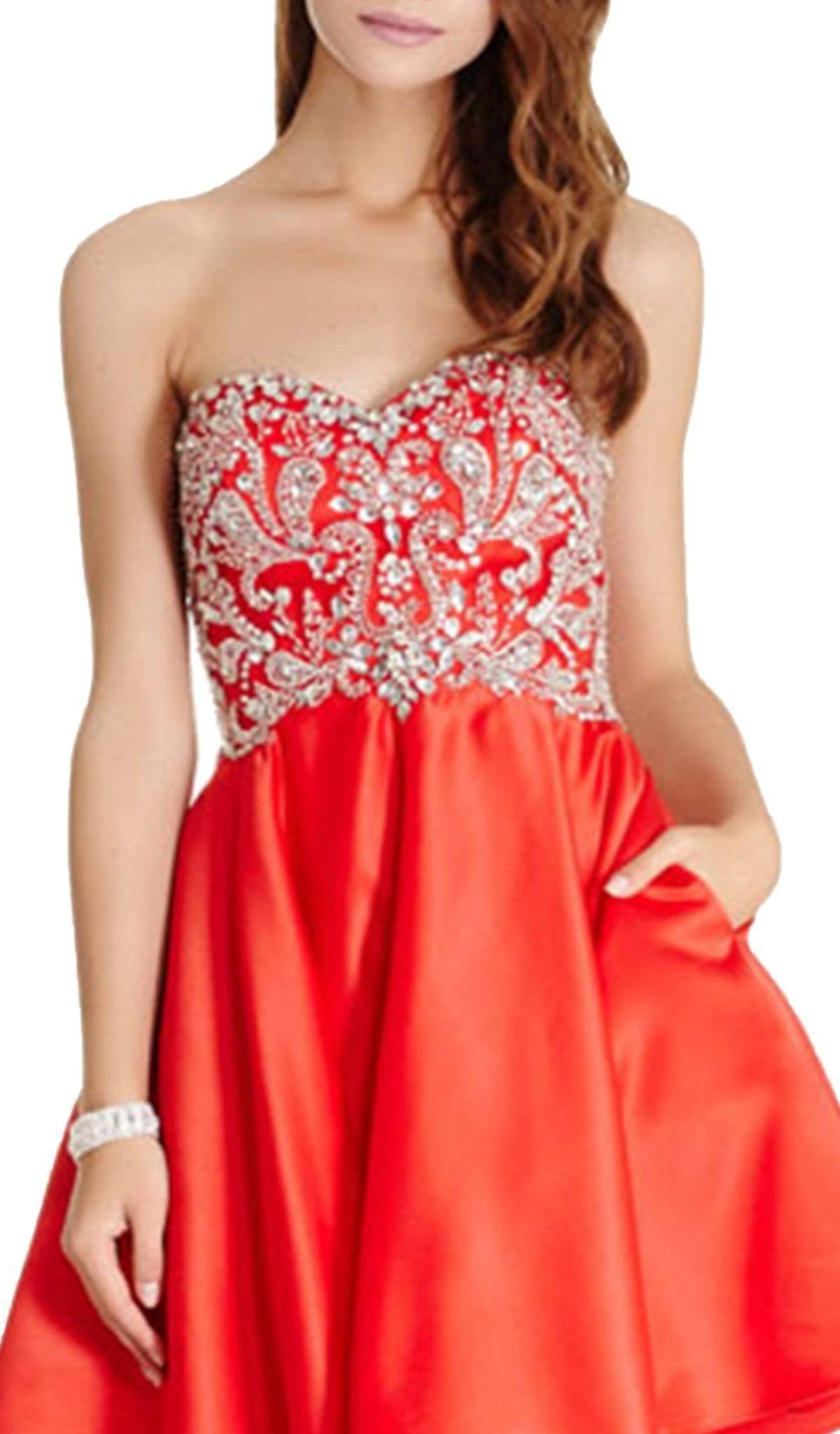 Strapless A-line Homecoming Dress Dress