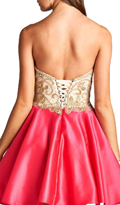 Strapless Embellished A-line Homecoming Dress Homecoming Dresses