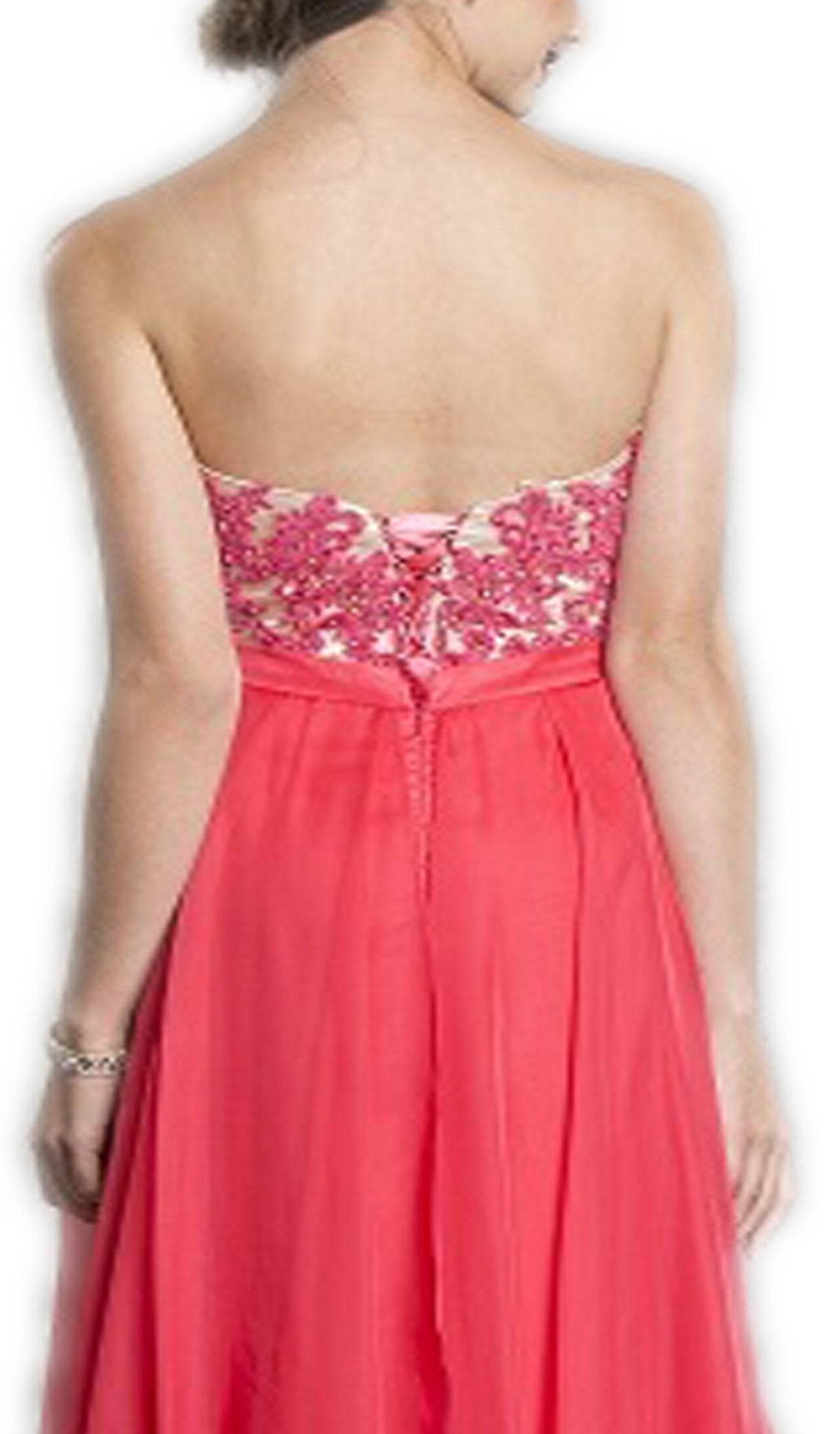 Strapless Pleated A-Line Evening Dress Dress
