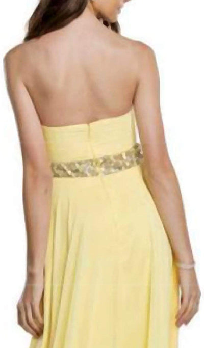 Strapless Ruched Evening A-Line Dress Dress