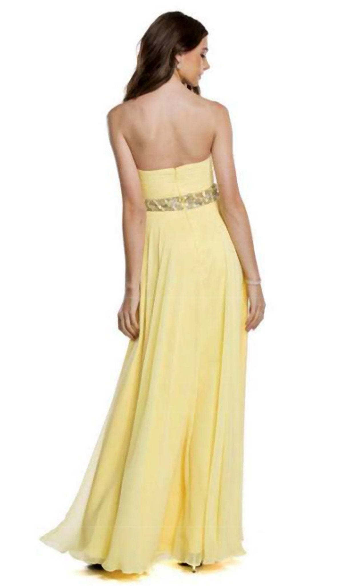 Strapless Ruched Evening A-Line Dress Dress