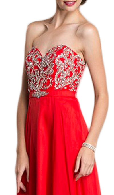 Strapless Sweetheart Evening Dress Dress