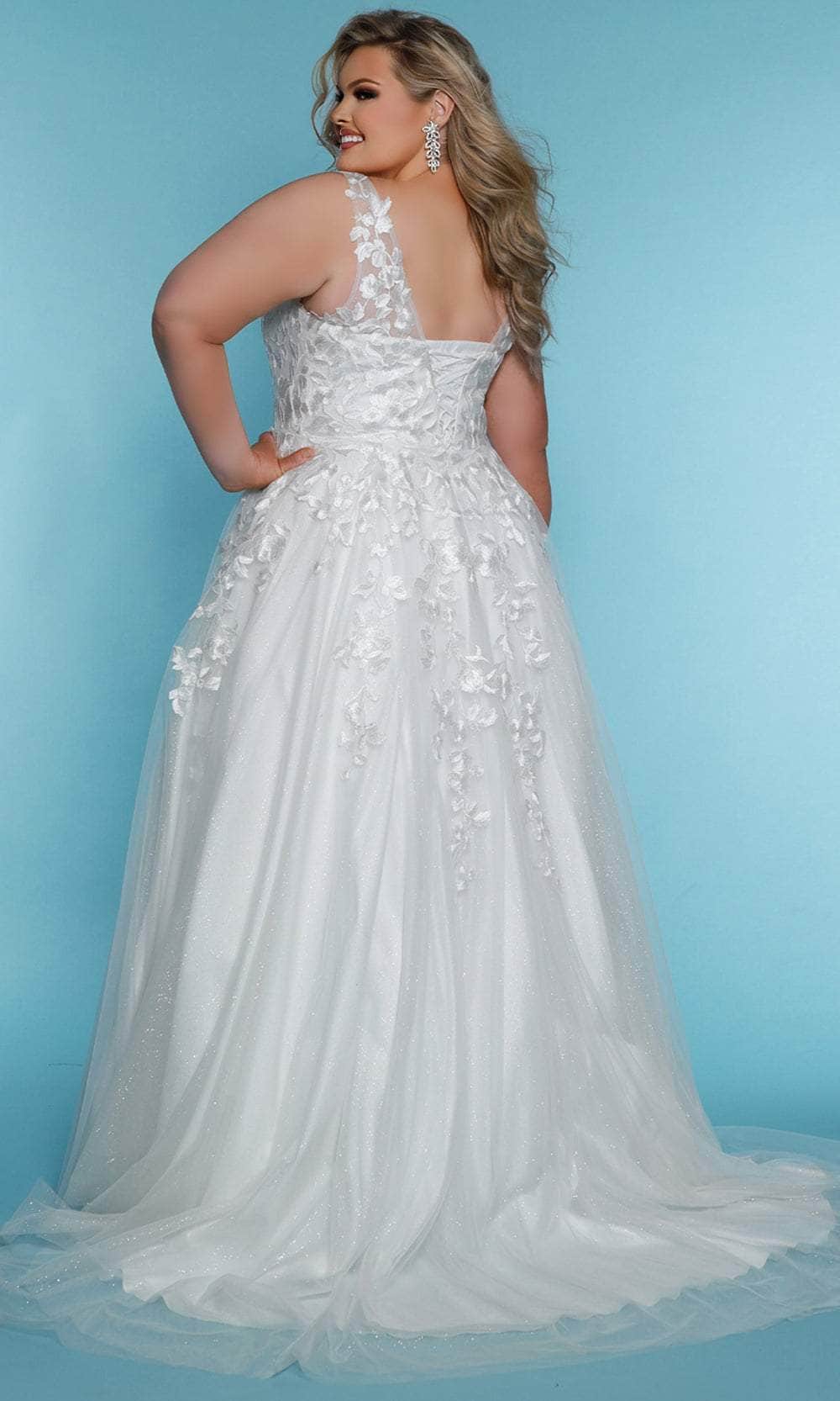 Sydney's Closet Bridal SC5318 - V-Neck Embroidered Gown