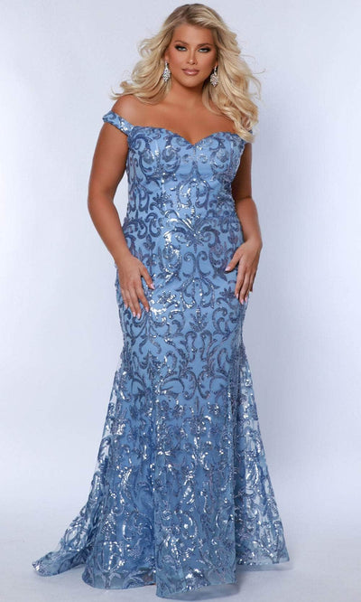 Sydney's Closet SC7372 - Sleeveless Sequin Embellished Gown