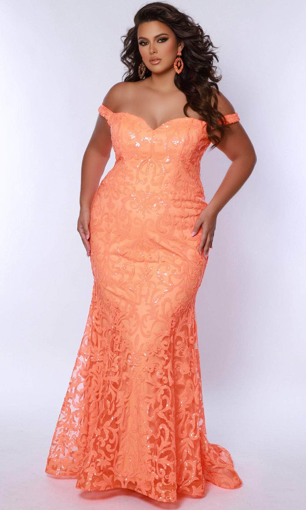 Sydney's Closet SC7372 - Sleeveless Sequin Embellished Gown