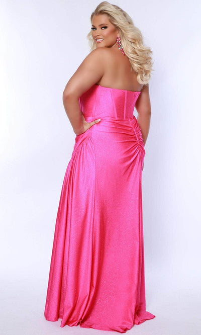 Sydney's Closet SC7390 - Strapless Glitter Prom Dress