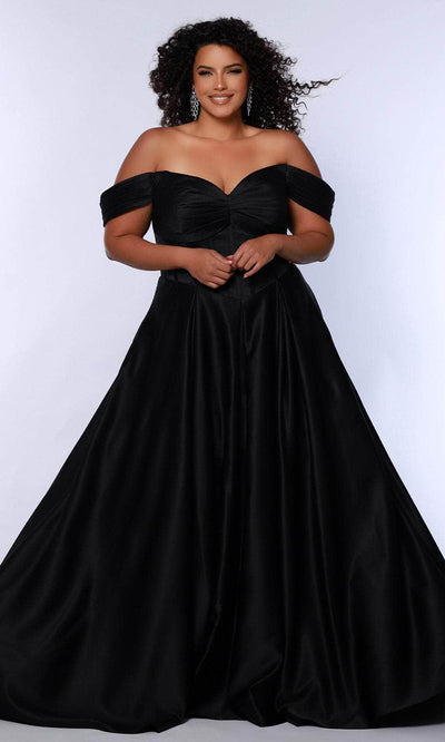Sydney's Closet SC7400 - Floral Beaded Sheath Evening Gown Formal Gowns