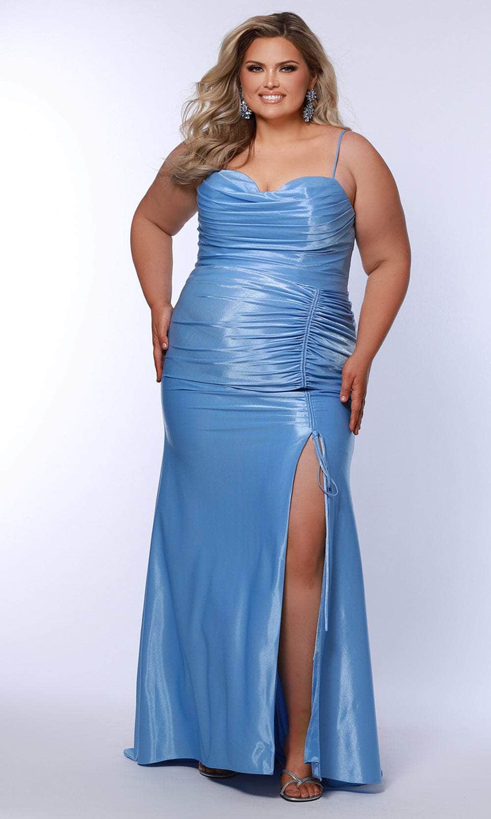 Sydney's Closet SC7422 - Regal Tulle Ballgown with Off-shoulder Neckline Prom Dresses
