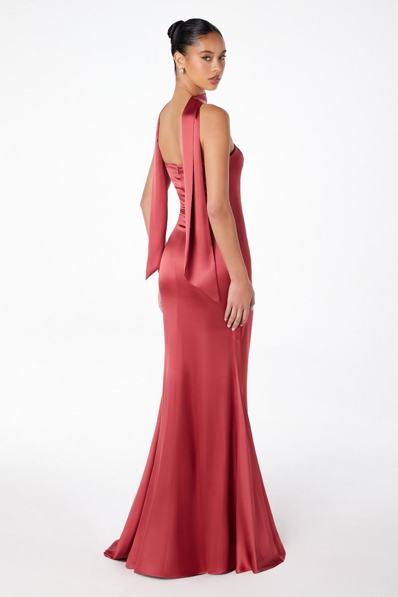 Ladivine T2012 - Strapless Satin Mermaid Gown Prom Dresses in Blue