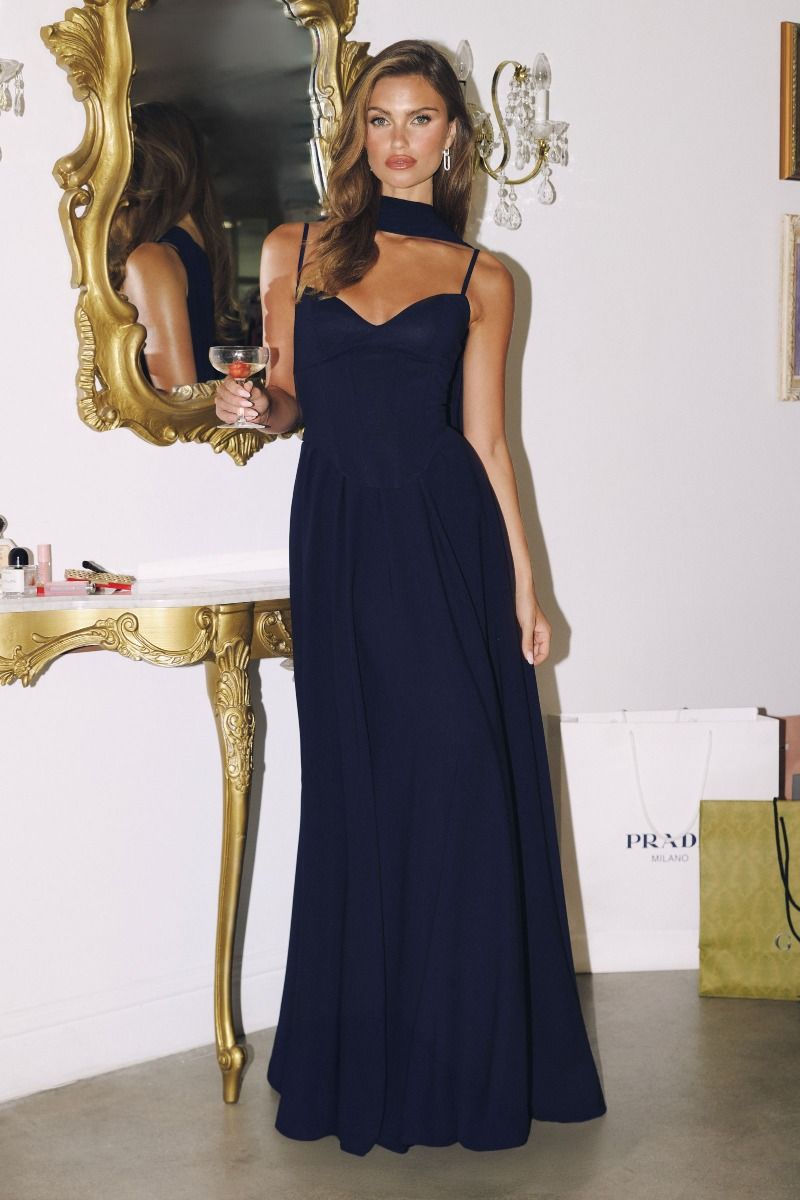 Amoris by Ladivine T711 - Basque Waist Corset Formal Dress Bridesmaid Dresses in Babyblue