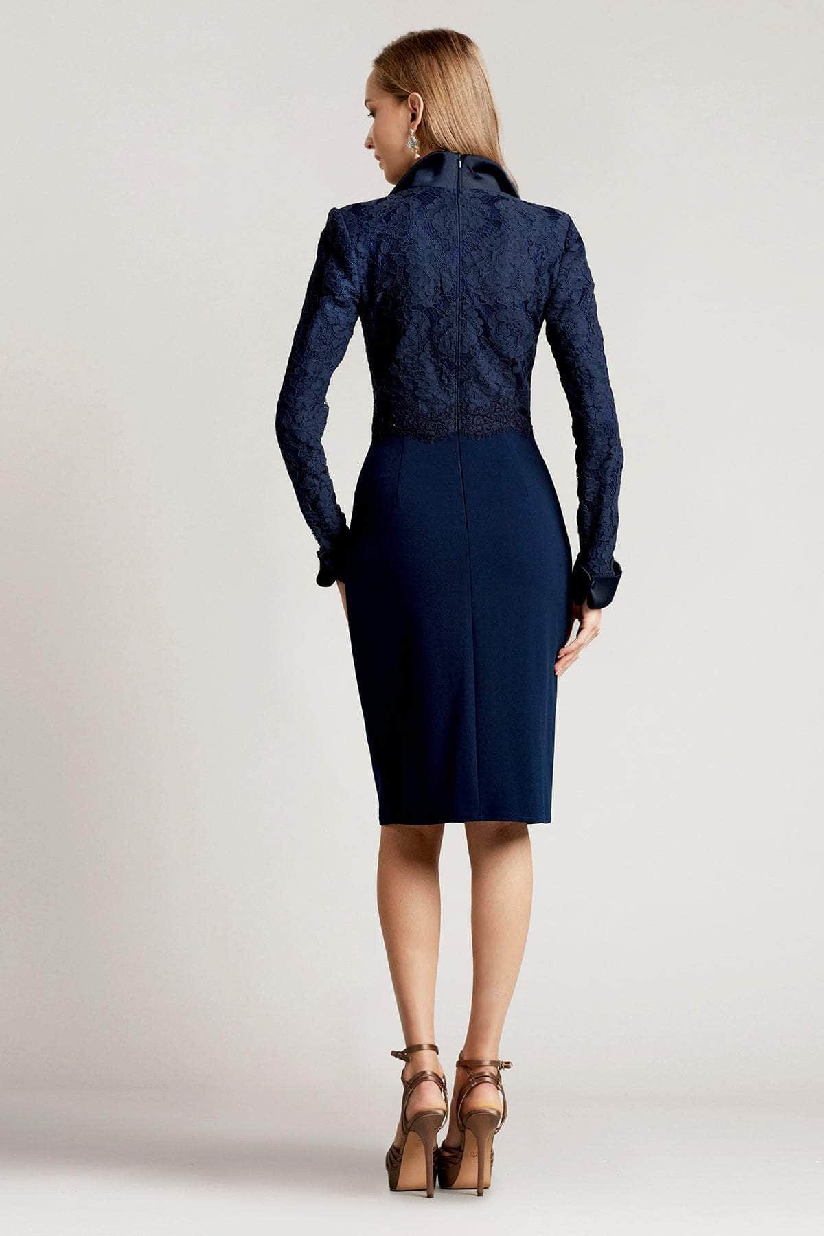 Tadashi Shoji AYV22896M - Lace Detailed Long Sleeve Knee-Length Dress Special Occasion Dress