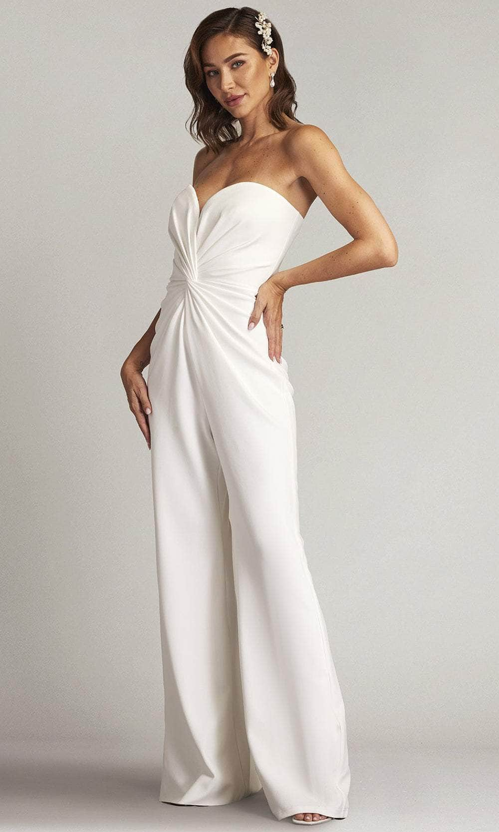 Tadashi Shoji BOS24375Y - Twist Detail Strapless Jumpsuit Formal Pantsuits