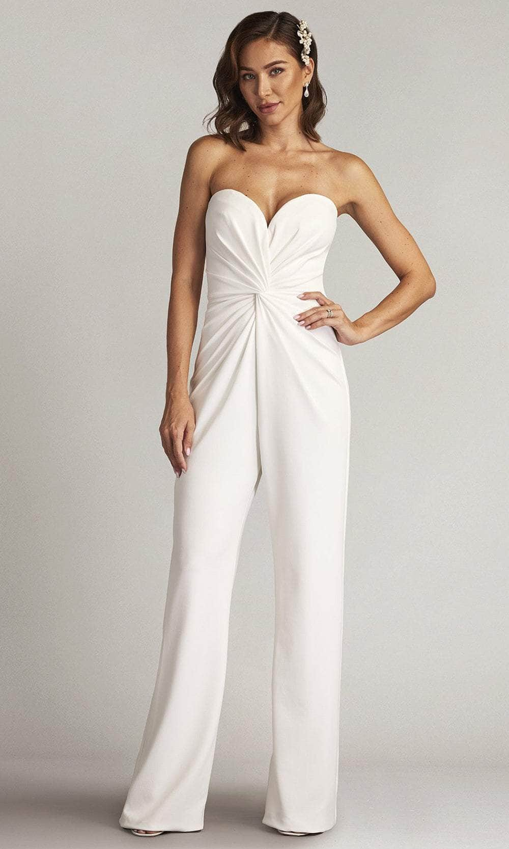 Tadashi Shoji BOS24375Y - Twist Detail Strapless Jumpsuit Formal Pantsuits