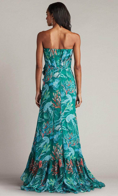 Tadashi Shoji CFM24386L - Printed Strapless Prom Dress Evening Dresses