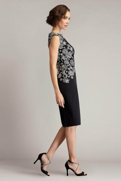 Tadashi Shoji CFX24578MX - Contrast Floral Cocktail Dress Homecoming Dresses