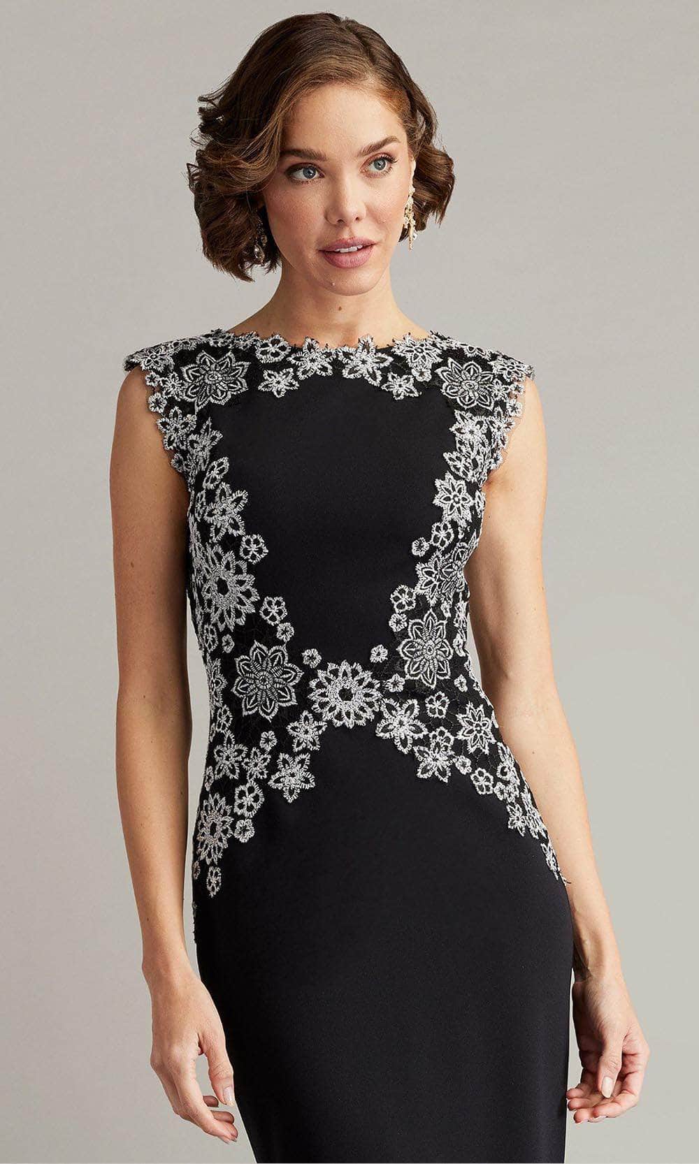 tadashi shoji floral cocktail dress Tadashi Shoji Oran Embroidered Tulle Gown
