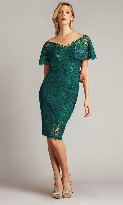 Tadashi Shoji CGB24643M - Foldover Embroidered Cocktail Dress Homecoming Dresses