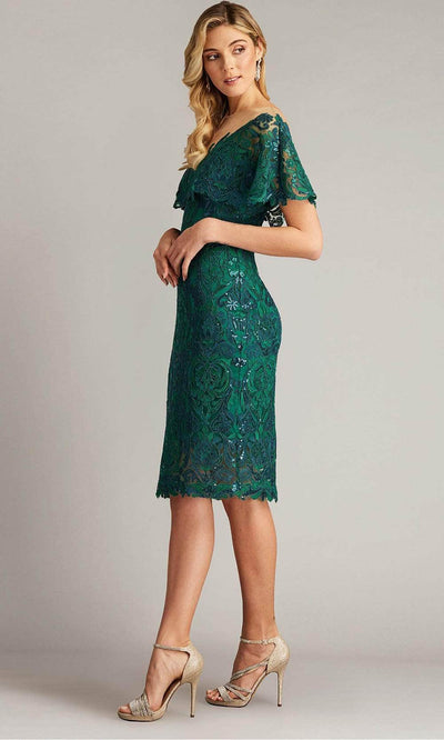 Tadashi Shoji CGB24643M - Foldover Embroidered Cocktail Dress Homecoming Dresses