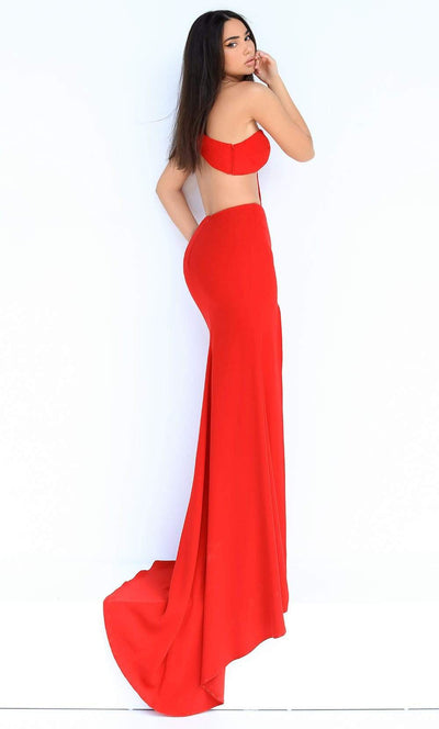 Tarik Ediz - 50861 Asymmetrical Cutout High Slit Dress Prom Dresses