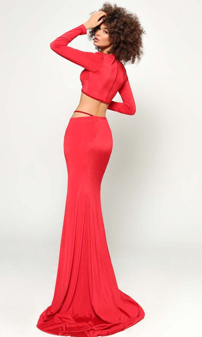 Tarik Ediz - 51002 Two-Piece Long Sleeve Gown Prom Dresses