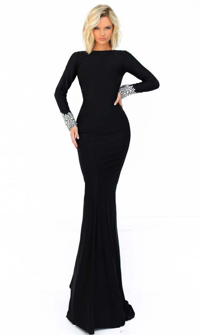 Tarik Ediz - 51016 Jewel Fitted Evening Dress Mother of the Bride Dresses