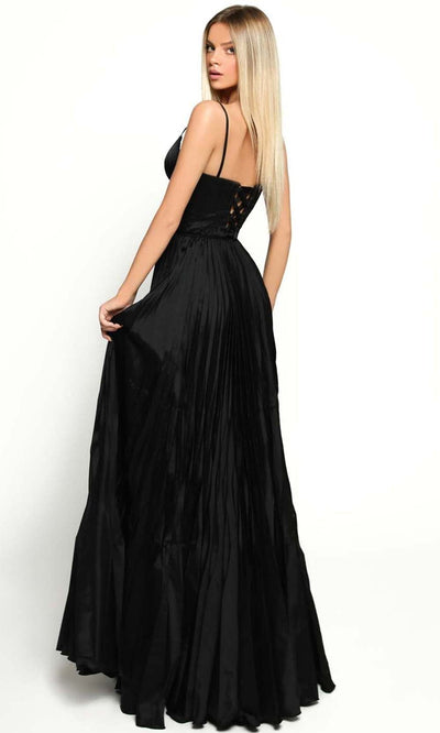 Tarik Ediz - 51179 Pleat-Ornate A-Line Gown Prom Dresses