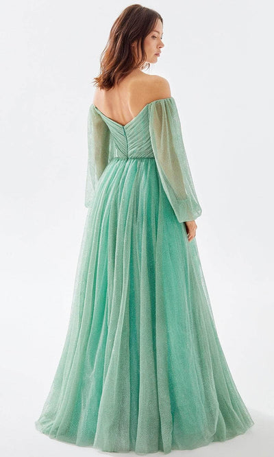 Tarik Ediz 52012 - Dreamy Shimmering Tulle Beaded Gown Prom Dresses