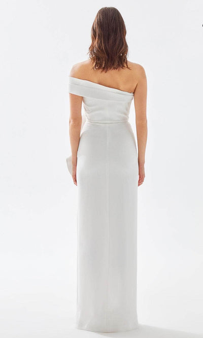 Tarik Ediz 52029 - Asymmetrical Ruffled Prom Dress Prom Dresses