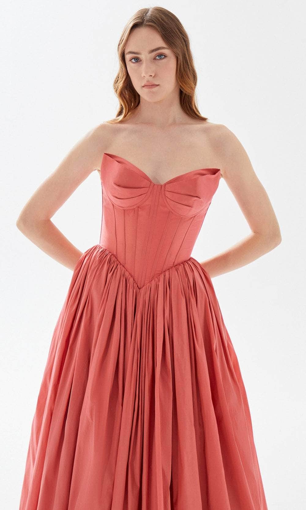 Tarik Ediz 52069 - Bustier A-Line Prom Dress Prom Dresses