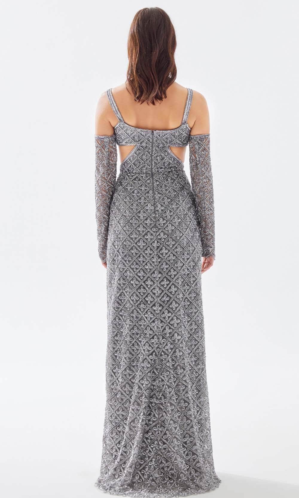 Tarik Ediz 52128 - Beaded Cutout Prom Dress Prom Dresses
