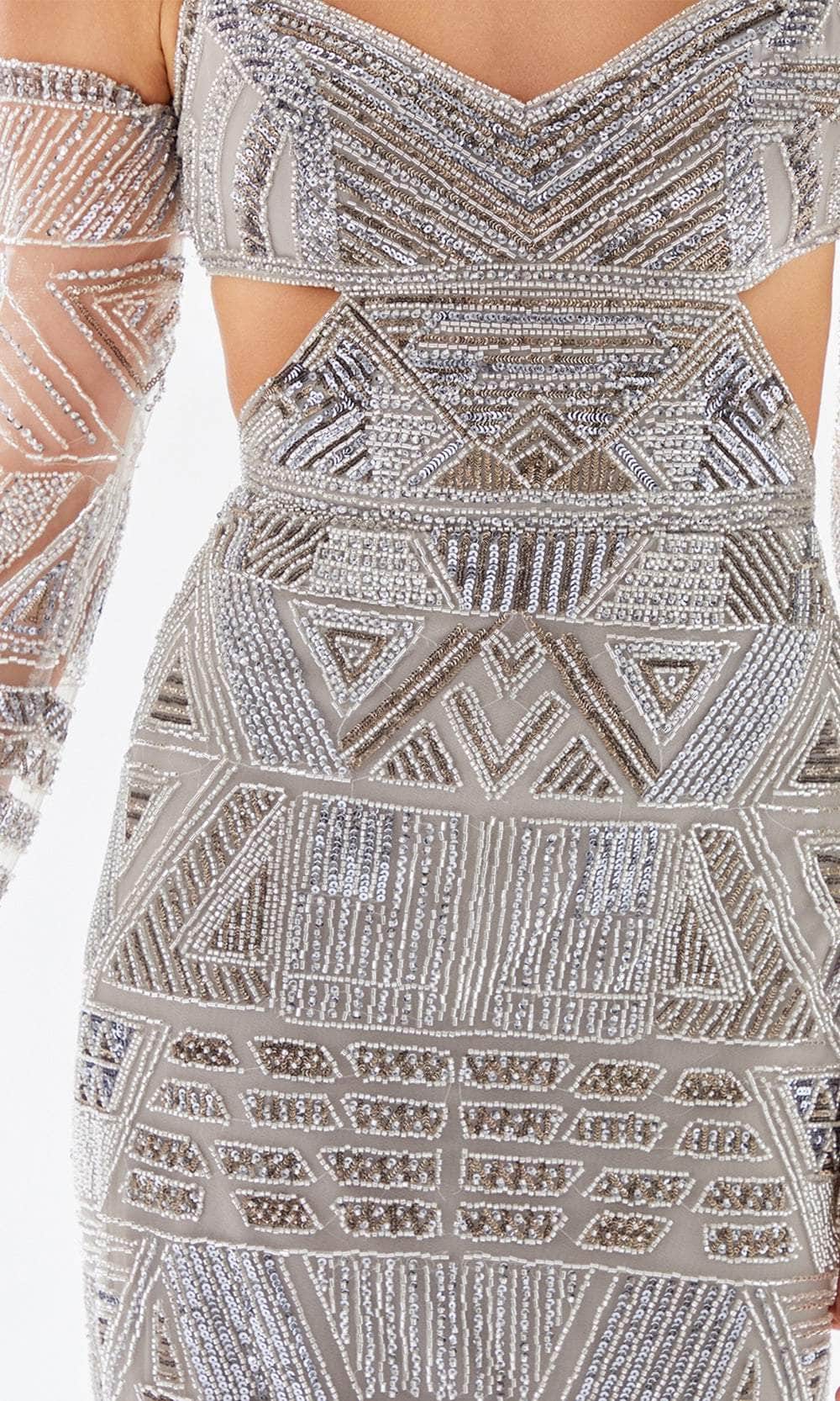 Tarik Ediz 52129 - Beaded Aztec Prom Dress Prom Dresses