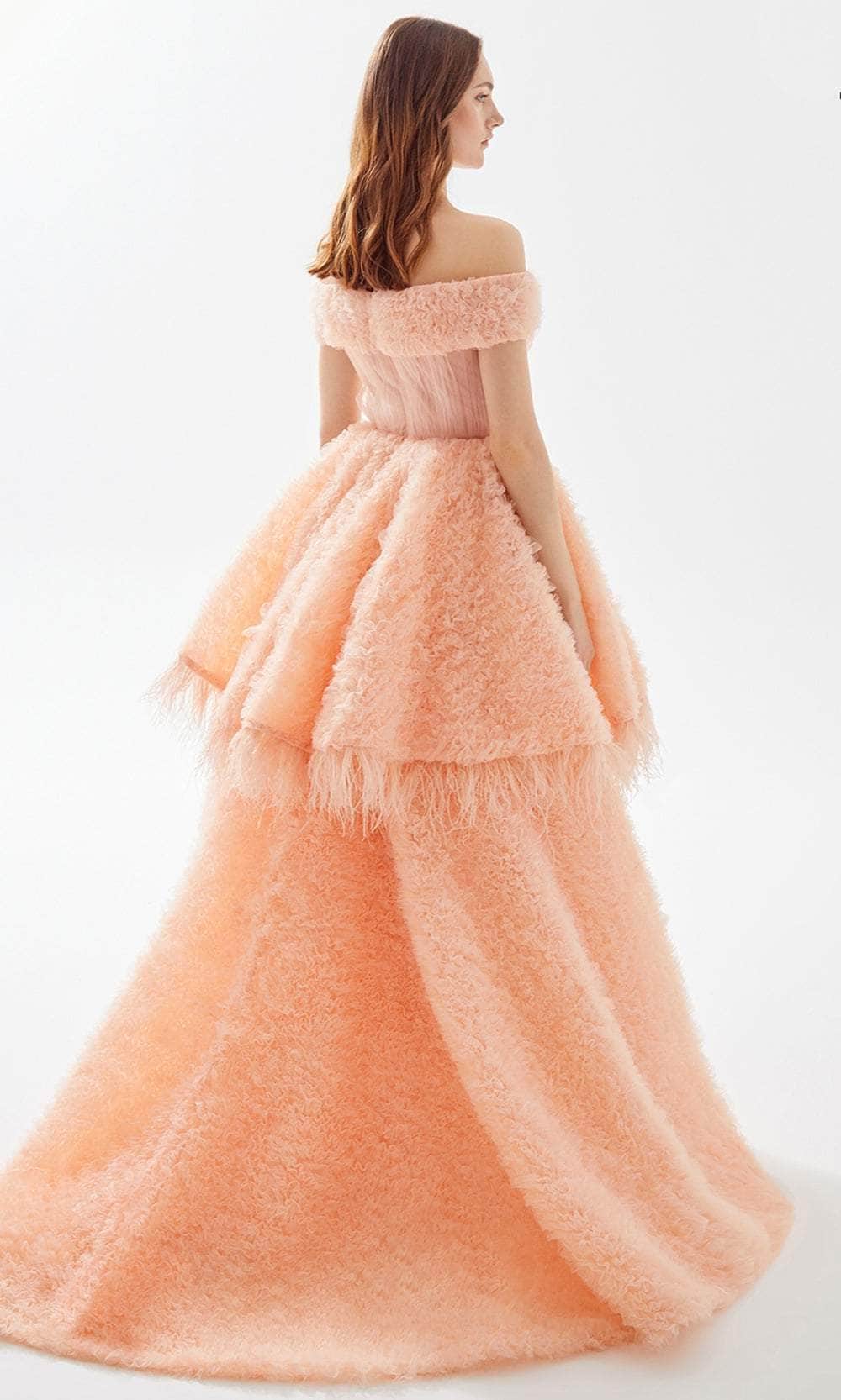 Tarik Ediz 52141 - Tiered Ruffle-Detailed Gown Special Occasion Dress