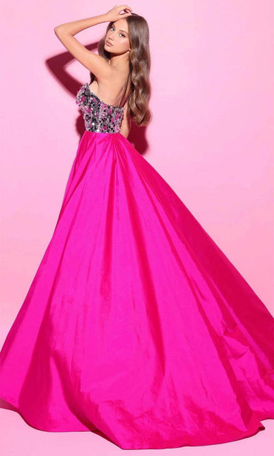 Tarik Ediz 54198 - Spaghetti Strap Wrap Skirt Evening Gown Prom Dresses