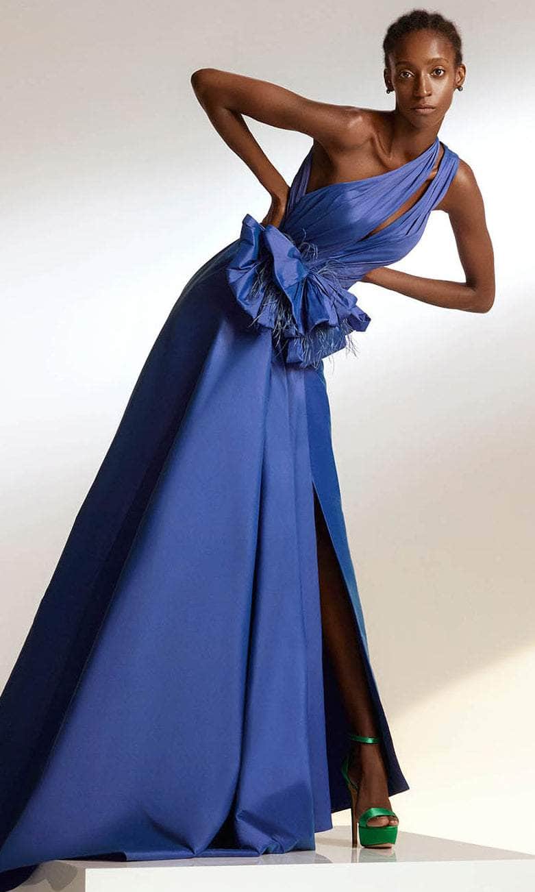 Tarik Ediz 98219 - Bow Accent A-Line Evening Gown Special Occasion Dress