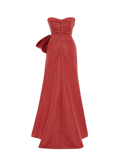 Tarik Ediz 98246 - Pleated Strapless Evening Gown