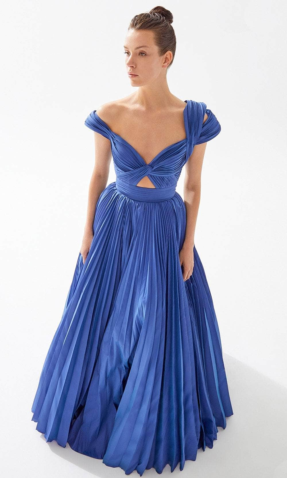 Tarik Ediz 98274 - Cutout Bodice A-Line Evening Gown Evening Dresses