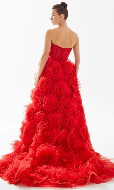 Tarik Ediz 98314 - Sweetheart Floral Evening Gown Evening Dresses